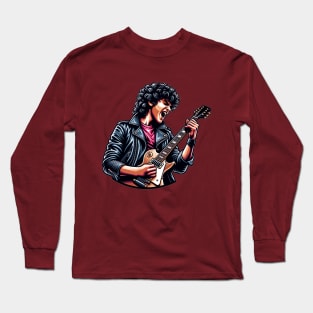 Bon Jovi Playing Guitar Long Sleeve T-Shirt